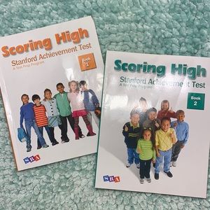 Scoring High SAT Stanford Achievement Test Prep Program Book 1 & 2